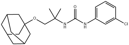 1-[1-(1-adamantyloxy)-2-methylpropan-2-yl]-3-(3-chlorophenyl)urea,696656-17-4,结构式