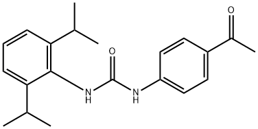 1-(4-acetylphenyl)-3-[2,6-di(propan-2-yl)phenyl]urea Structure