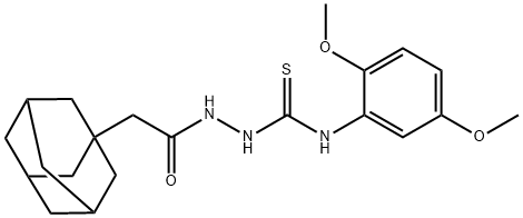 1-[[2-(1-adamantyl)acetyl]amino]-3-(2,5-dimethoxyphenyl)thiourea,701926-53-6,结构式