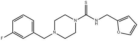 701931-48-8 4-[(3-fluorophenyl)methyl]-N-(furan-2-ylmethyl)piperazine-1-carbothioamide