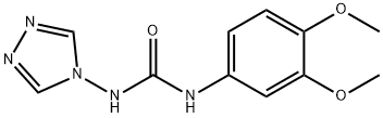 1-(3,4-dimethoxyphenyl)-3-(1,2,4-triazol-4-yl)urea 化学構造式