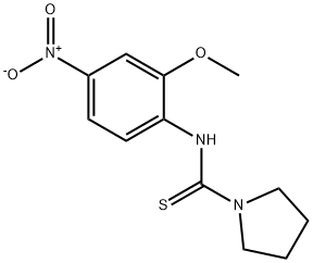 N-(2-methoxy-4-nitrophenyl)pyrrolidine-1-carbothioamide,701941-57-3,结构式