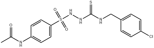 N-[4-[[(4-chlorophenyl)methylcarbamothioylamino]sulfamoyl]phenyl]acetamide Structure