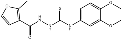 1-(3,4-dimethoxyphenyl)-3-[(2-methylfuran-3-carbonyl)amino]thiourea Structure