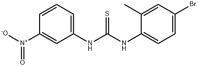 1-(4-bromo-2-methylphenyl)-3-(3-nitrophenyl)thiourea Structure