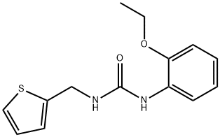 1-(2-ethoxyphenyl)-3-(thiophen-2-ylmethyl)urea 化学構造式