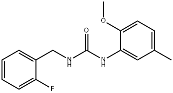 1-[(2-fluorophenyl)methyl]-3-(2-methoxy-5-methylphenyl)urea Structure