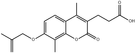 3-[4,8-dimethyl-7-(2-methylprop-2-enoxy)-2-oxochromen-3-yl]propanoic acid|