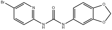 1-(1,3-benzodioxol-5-yl)-3-(5-bromopyridin-2-yl)urea Structure