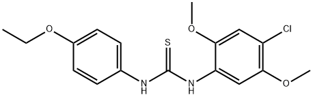 1-(4-chloro-2,5-dimethoxyphenyl)-3-(4-ethoxyphenyl)thiourea Structure