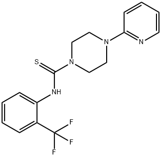 4-pyridin-2-yl-N-[2-(trifluoromethyl)phenyl]piperazine-1-carbothioamide Structure