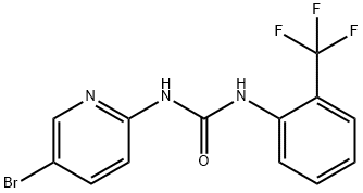 1-(5-bromopyridin-2-yl)-3-[2-(trifluoromethyl)phenyl]urea Structure