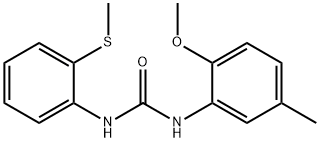 1-(2-methoxy-5-methylphenyl)-3-(2-methylsulfanylphenyl)urea Structure