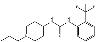 1-(1-propylpiperidin-4-yl)-3-[2-(trifluoromethyl)phenyl]urea,708250-20-8,结构式