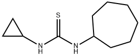 1-cycloheptyl-3-cyclopropylthiourea Structure