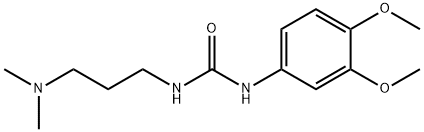 1-(3,4-dimethoxyphenyl)-3-[3-(dimethylamino)propyl]urea Struktur