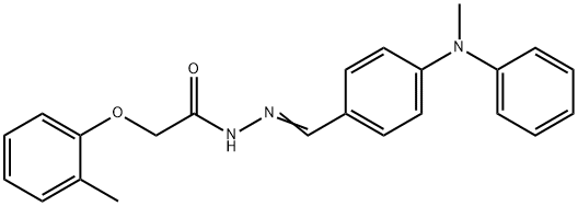 N-[(E)-[4-(N-methylanilino)phenyl]methylideneamino]-2-(2-methylphenoxy)acetamide|