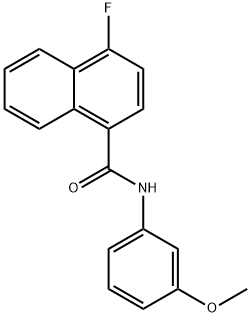 4-fluoro-N-(3-methoxyphenyl)naphthalene-1-carboxamide,709627-02-1,结构式