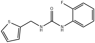 1-(2-fluorophenyl)-3-(thiophen-2-ylmethyl)urea Structure