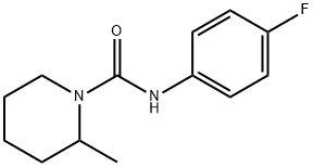 N-(4-fluorophenyl)-2-methylpiperidine-1-carboxamide 结构式