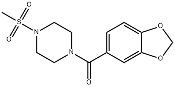 1,3-benzodioxol-5-yl-(4-methylsulfonylpiperazin-1-yl)methanone Structure