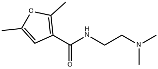 N-[2-(dimethylamino)ethyl]-2,5-dimethylfuran-3-carboxamide 结构式