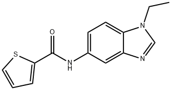 N-(1-ethylbenzimidazol-5-yl)thiophene-2-carboxamide Structure