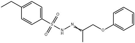 4-ethyl-N-[(Z)-1-phenoxypropan-2-ylideneamino]benzenesulfonamide Structure