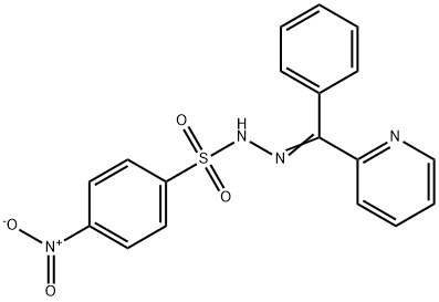 4-nitro-N-[(E)-[phenyl(pyridin-2-yl)methylidene]amino]benzenesulfonamide Structure