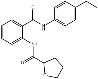 N-[2-[(4-ethylphenyl)carbamoyl]phenyl]oxolane-2-carboxamide Struktur