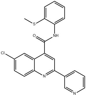 727374-39-2 6-chloro-N-(2-methylsulfanylphenyl)-2-pyridin-3-ylquinoline-4-carboxamide