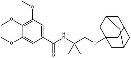 N-[1-(1-adamantyloxy)-2-methylpropan-2-yl]-3,4,5-trimethoxybenzamide Structure