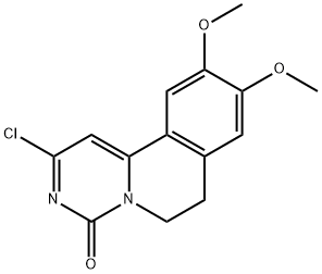 2-chloro-9,10-dimethoxy-6,7-dihydropyrimido[6,1-a]isoquinolin-4-one Structure
