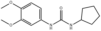 1-cyclopentyl-3-(3,4-dimethoxyphenyl)urea Structure