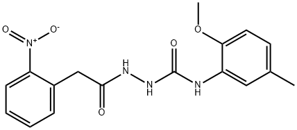 1-(2-methoxy-5-methylphenyl)-3-[[2-(2-nitrophenyl)acetyl]amino]urea Structure