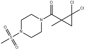 (2,2-dichloro-1-methylcyclopropyl)-(4-methylsulfonylpiperazin-1-yl)methanone Structure