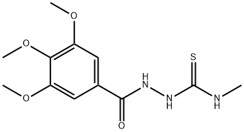 1-methyl-3-[(3,4,5-trimethoxybenzoyl)amino]thiourea,77803-34-0,结构式