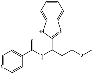 N-[1-(1H-benzimidazol-2-yl)-3-methylsulfanylpropyl]pyridine-4-carboxamide|