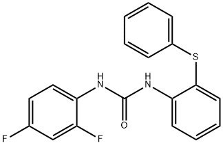 1-(2,4-difluorophenyl)-3-(2-phenylsulfanylphenyl)urea Structure