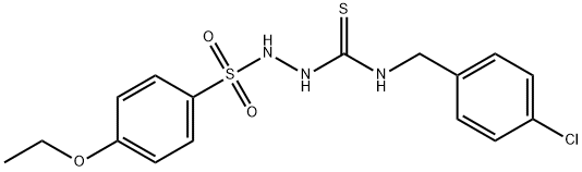 824420-95-3 1-[(4-chlorophenyl)methyl]-3-[(4-ethoxyphenyl)sulfonylamino]thiourea