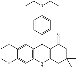 847508-38-7 9-[4-(diethylamino)phenyl]-6,7-dimethoxy-3,3-dimethyl-2,4,9,10-tetrahydroacridin-1-one