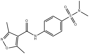 N-[4-(dimethylsulfamoyl)phenyl]-3,5-dimethyl-1,2-oxazole-4-carboxamide Structure