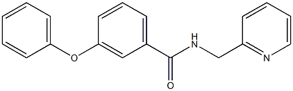 3-phenoxy-N-(pyridin-2-ylmethyl)benzamide Structure