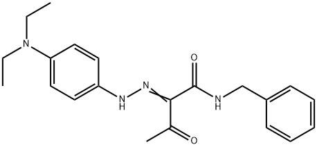 (2E)-N-benzyl-2-[[4-(diethylamino)phenyl]hydrazinylidene]-3-oxobutanamide,85415-00-5,结构式