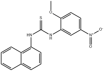 1-(2-methoxy-5-nitrophenyl)-3-naphthalen-1-ylthiourea Structure