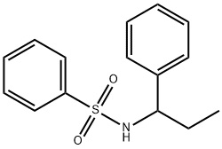 N-(α-エチルベンジル)ベンゼンスルホンアミド 化学構造式