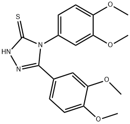 3,4-bis(3,4-dimethoxyphenyl)-1H-1,2,4-triazole-5-thione Structure
