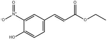 ethyl (E)-3-(4-hydroxy-3-nitrophenyl)prop-2-enoate,86981-17-1,结构式