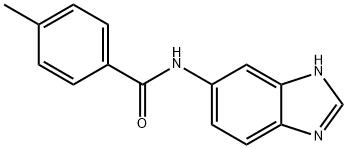 N-(3H-benzimidazol-5-yl)-4-methylbenzamide 化学構造式