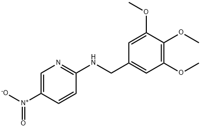 5-nitro-N-[(3,4,5-trimethoxyphenyl)methyl]pyridin-2-amine 化学構造式